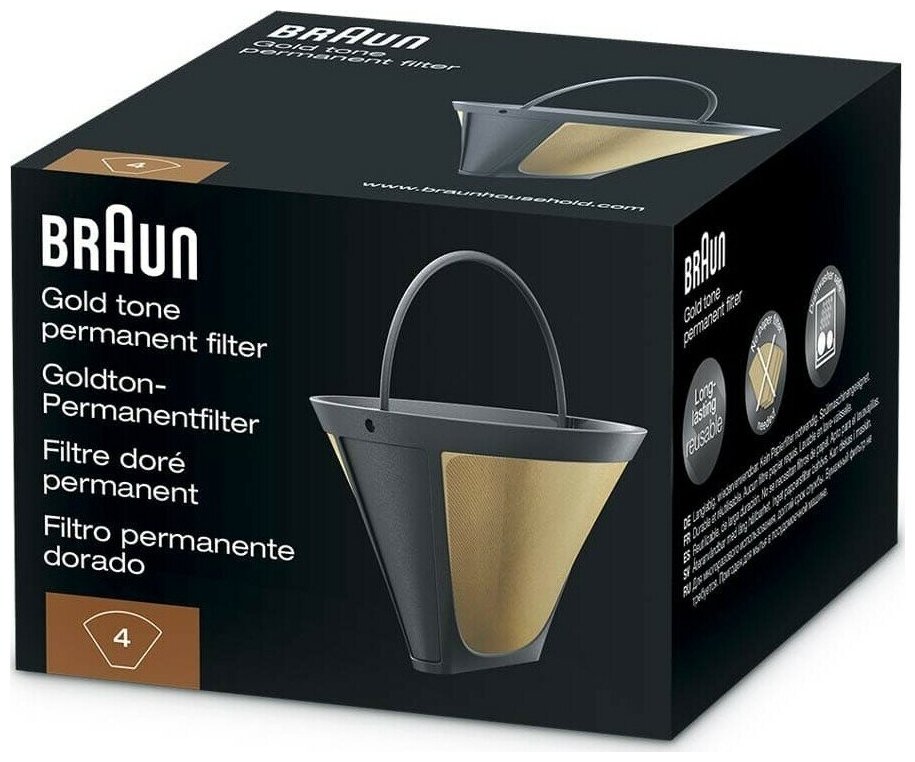 Фильтр многоразовый для капельных кофеварок Braun - фотография № 2