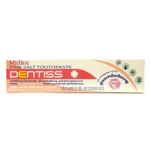 Зубная паста с розовой солью Mistine Dentiss Pink Salt, 50 гр.