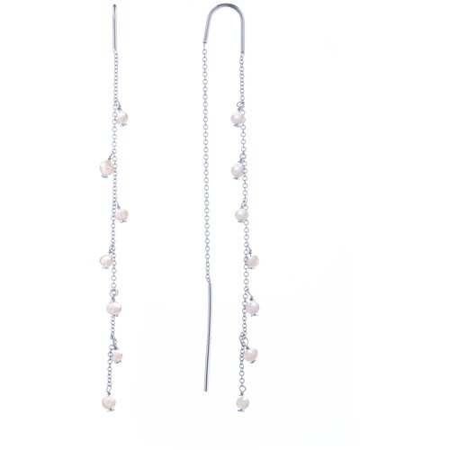 MIE Серьги из серебра с натуральным жемчугом