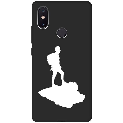 Матовый чехол Trekking W для Xiaomi Mi 8 SE / Сяоми Ми 8 СЕ с 3D эффектом черный матовый чехол basketball w для xiaomi mi 8 se сяоми ми 8 се с 3d эффектом черный