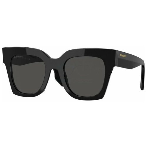 Солнцезащитные очки Burberry, кошачий глаз, оправа: пластик, с защитой от УФ, для женщин, черный