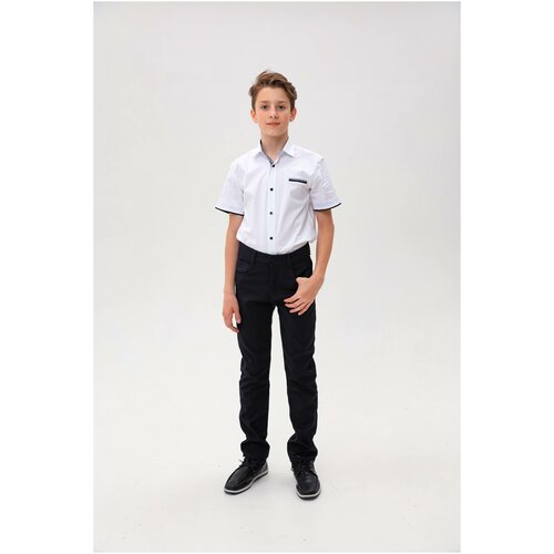 Брюки школьные кэжл. на замке (точка) д/м FORMASCHOOL (X) X-922105