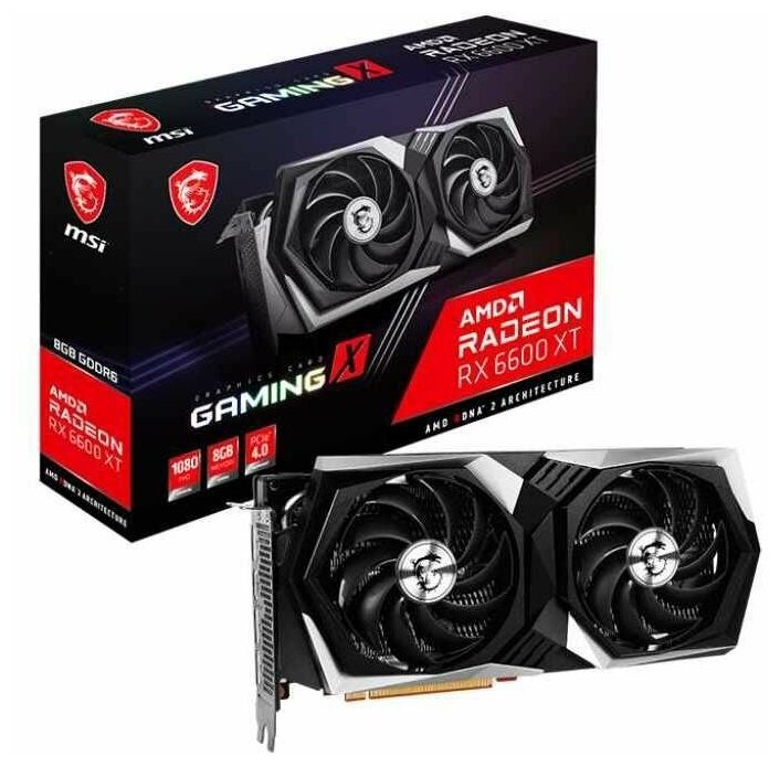 Видеокарта MSI RX 6600 XT GAMING X 8G