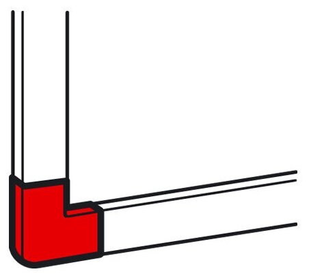 Legrand Metra Угол плоский для мини-канала 15x10 мм