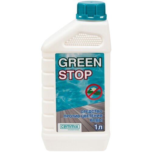 средство дезинфицирующее для бассейна cemmix cleanpool 1 л Средство дезинфицирующее для бассейна Cemmix GreenStop 1 л