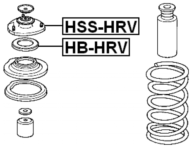 Опора переднего амортизатора Febest HSS-HRV