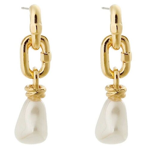 Серьги-гвоздики С барочным жемчугом, CAROLINA WELS