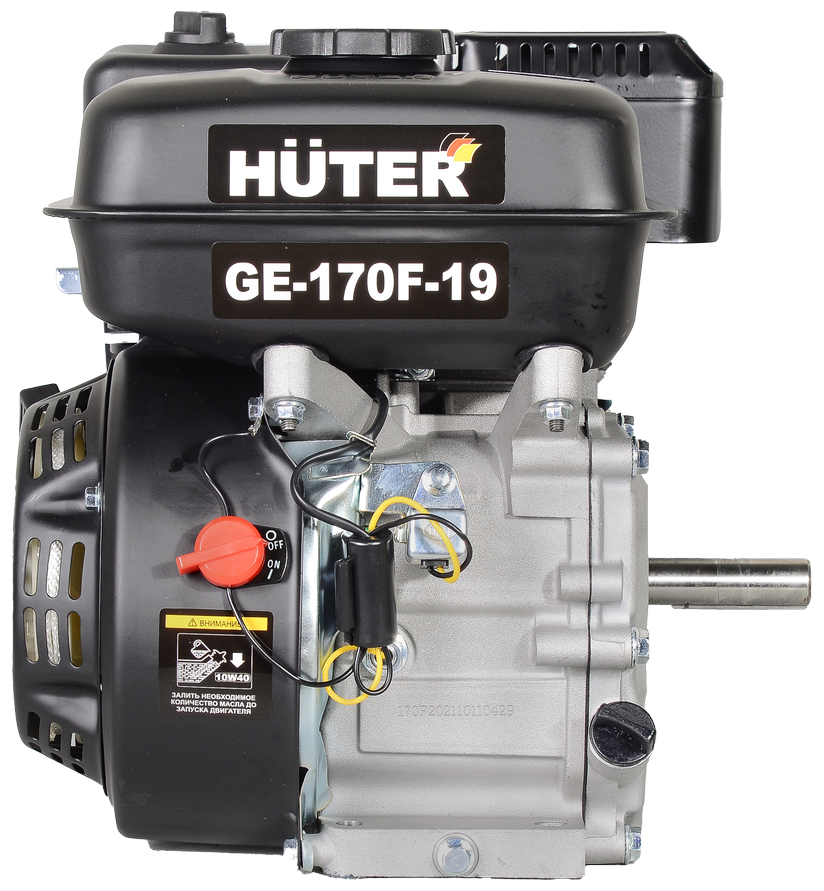Двигатель бензиновый GE-170F-19 HUTER для садовой техники - фотография № 6