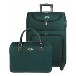 Набор: чемодан + сумочка Borgo Antico. 6088 green 21/14