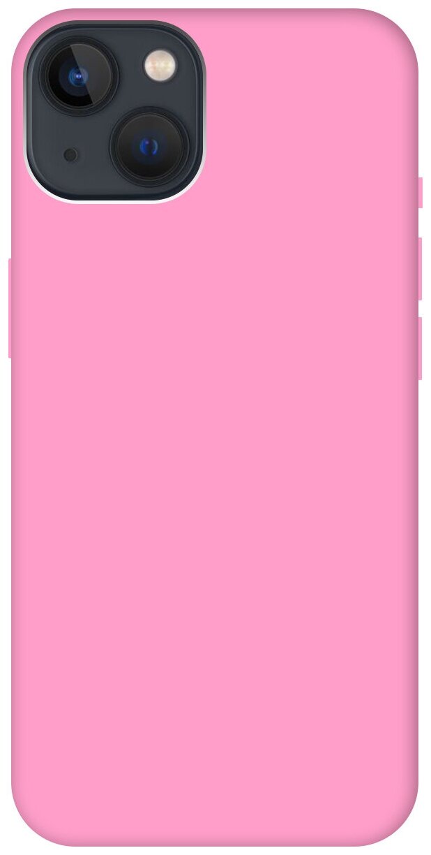 Силиконовый чехол на Apple iPhone 13 Mini / Эпл Айфон 13 мини Soft Touch розовый