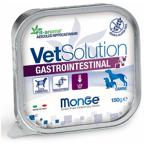 Monge VetSolution Dog Gastrointestinal влажная диета для собак Гастроинтестинал 12 x 150 г