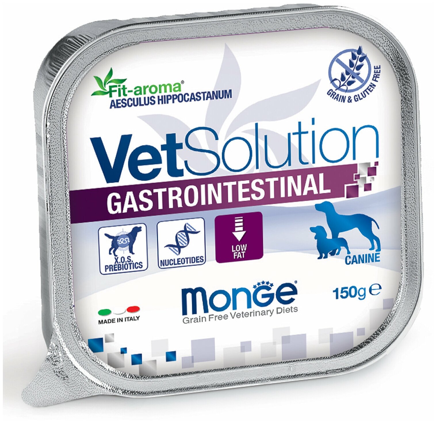 Monge VetSolution Dog Gastrointestinal влажная диета для собак Гастроинтестинал 12 x 150 г