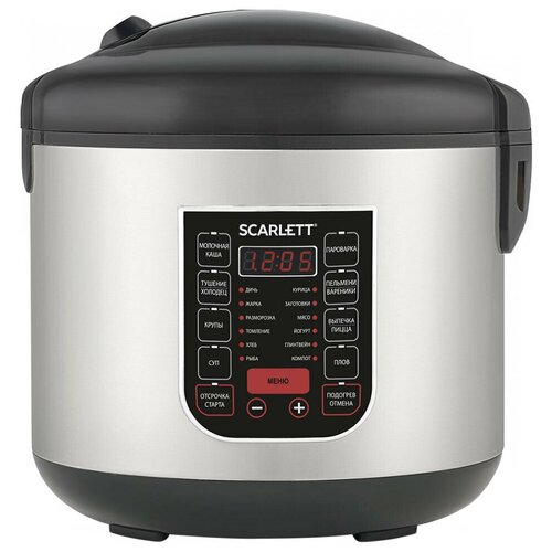 Мультиварка SCARLETT SC-MC410S27 черныйнерж сталь 539300₽