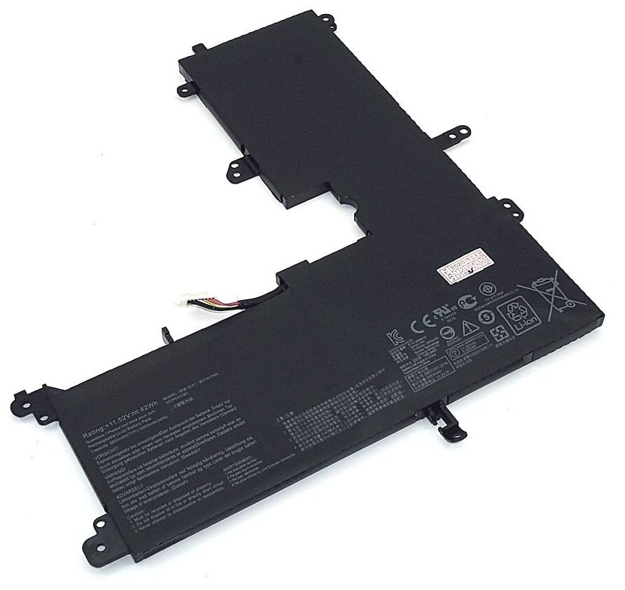 Аккумуляторная батарея для ноутбукa Asus VivoBook Flip TP410UA TP410UR (B31N1705) 11.55V 42Wh