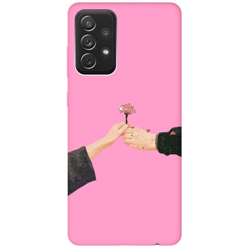 Матовый чехол Hands для Samsung Galaxy A72 / Самсунг А72 с 3D эффектом розовый матовый чехол lady unicorn для samsung galaxy a72 самсунг а72 с 3d эффектом розовый
