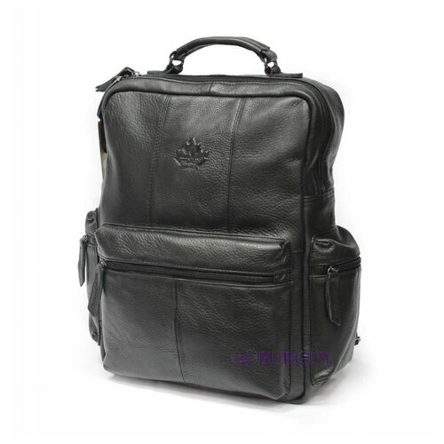 Рюкзак ZZNICK, натуральная кожа, черный