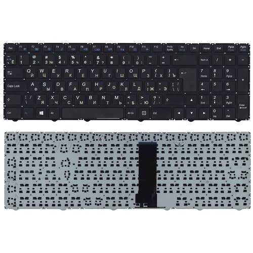 Клавиатура keyboard MP-13Q56SU-4301 для ноутбука DNS Clevo WA50SFQ WA50SHQ широкий Enter черный 1238₽
