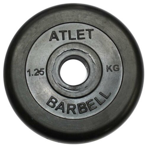 фото Диск для штанги mb barbell атлет mb-atletb26 26 мм, 1.25 кг