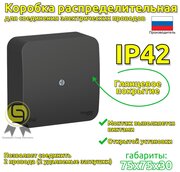 BLANCA коробка распределительная 2 шт IP42 открытой установки Schneider Electric/ Systeme Electric влагозащищенная распаечная наружная антрацит