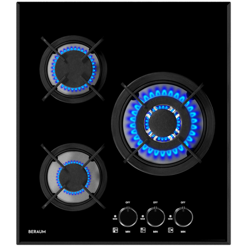 Газовая варочная панель Beraum HG-3G101, черный