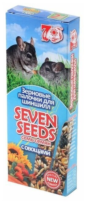 Палочки Seven Seeds special для шиншилл, овощи, 2 шт, 100 г