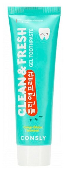 Зубная паста Consly Clean&Fresh Gingko Biloba & Seaweed Gel Toothpaste, 105 мл, 105 г