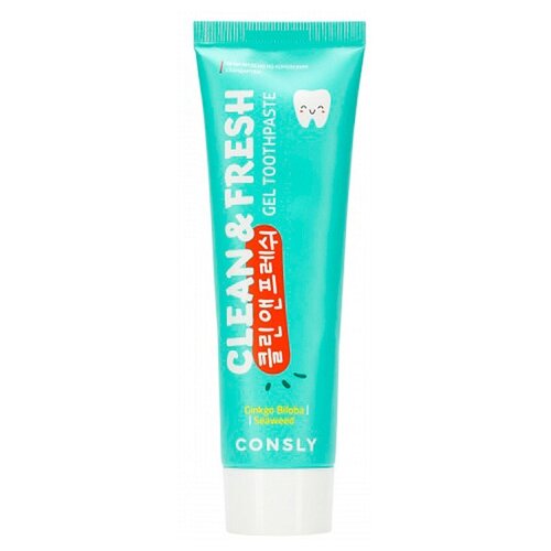 Зубная паста Consly Clean&Fresh Gingko Biloba & Seaweed Gel Toothpaste, 105 мл, 105 г