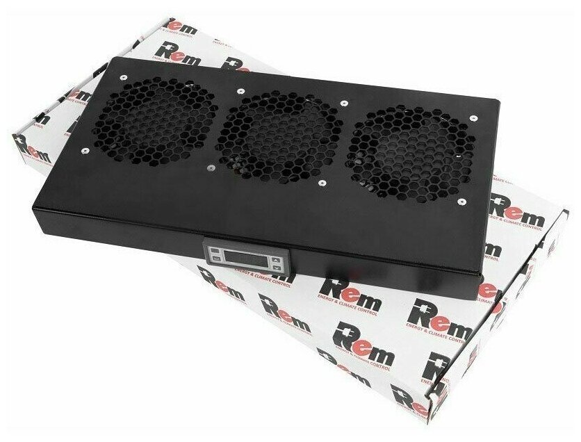 Модуль вентиляторный 19" ЦМО R-FAN-3K-1U-9005 1U - фото №1