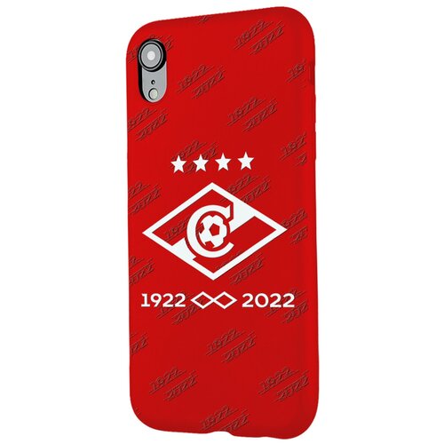 Силиконовый чехол Mcover для Apple iPhone XR с рисунком Логотип Спартак m silicone case iphone xr red