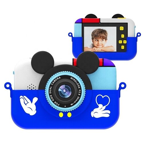 Детский фотоаппарат Микки Маус синий 319900₽
