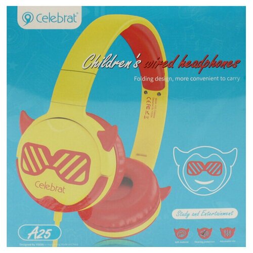 Наушники полноразмерные Celebrat A25 желтый 116000₽