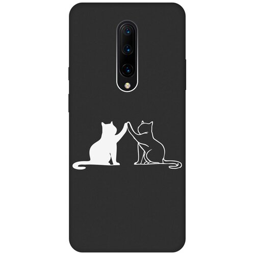 Матовый Soft Touch силиконовый чехол на OnePlus 7 Pro, ВанПлюс 7 Про с 3D принтом Cats W черный матовый soft touch силиконовый чехол на oneplus 7 pro ванплюс 7 про с 3d принтом infinity w черный