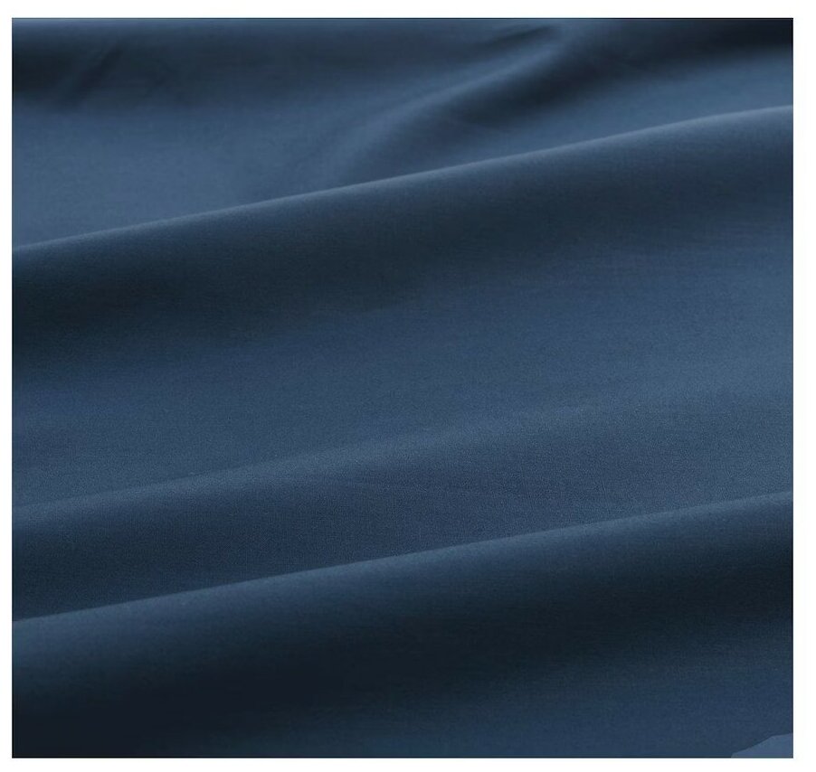 Наволочка ульвидоро (икеа улльвиде) 50x70, темно-синий, поплин KL-70342793 - фотография № 2