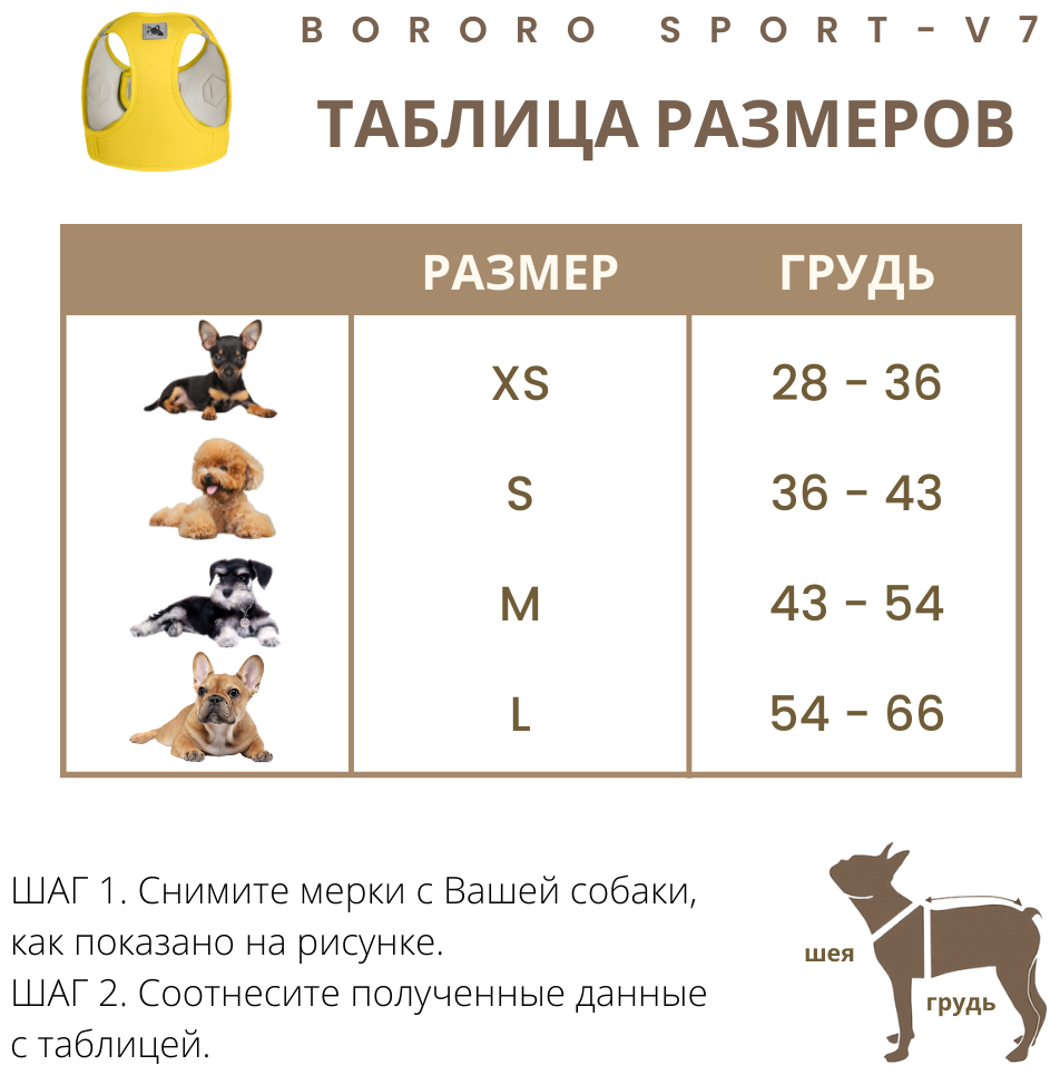 Шлейка для собак SPORTY анатомическая, светоотражающая, р-р M (ОГ 44-51 см), цвет жёлтый лимон - фотография № 2