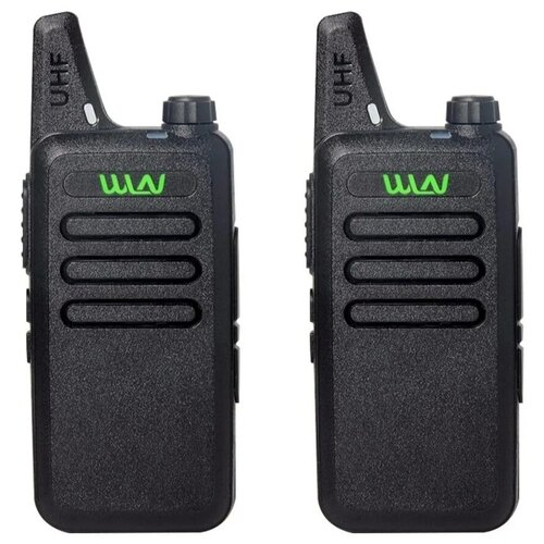 Комплект раций (Радиостанций) WLN KD-C1 (2 Pack) портативный fm приемопередатчик kdc1 двухсторонний радиоприемник kd c1 любительский радиокоммуникатор hf cb радиостанция mi ni рация wln kd c1