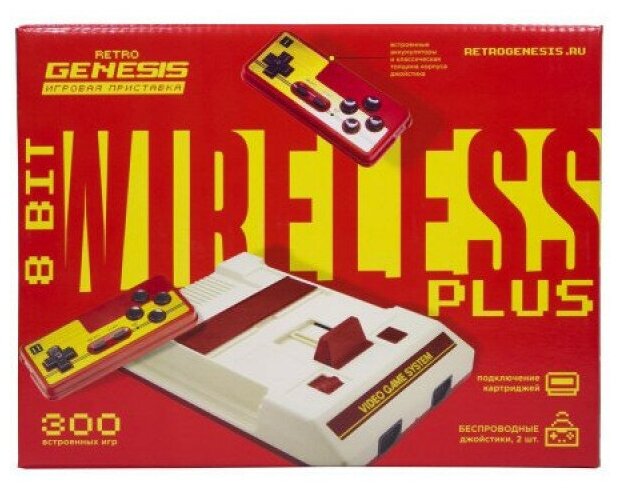 Игровая приставка Retro Genesis 8 Bit Wireless Plus + 300 игр (модель: С-37, серия: С-30)