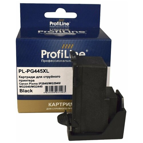 ProfiLine Струйный картридж PL-PG-445XL чернила для принтера canon mg2440 mg2540 mg2540s mg2545 mg2545s mg2940 mg3040 mx494 ts204 ts304 ip2840 ts3140 ts3340 tr4540 tr4640