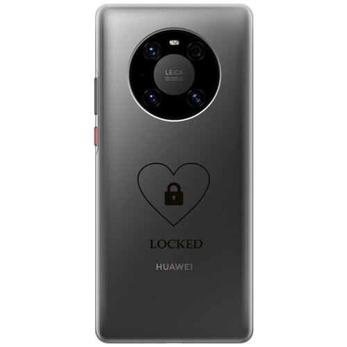 Силиконовый чехол с принтом Locked для Huawei Mate 40 Pro / Хуавей Мейт 40 Про силиконовый чехол на huawei mate 40 pro машины для хуавей мейт 40 про