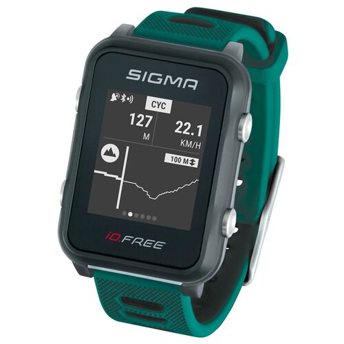 Мультиспортивные часы SIGMA SIGMA IDFREE GREEN 24120 чернзелен часы c GPS встроенный пульсомер секундомер 1242000₽