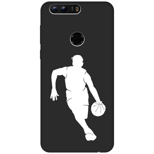 Матовый чехол Basketball W для Honor 8 / Хонор 8 с 3D эффектом черный матовый чехол bts stickers для honor 8 хонор 8 с 3d эффектом черный