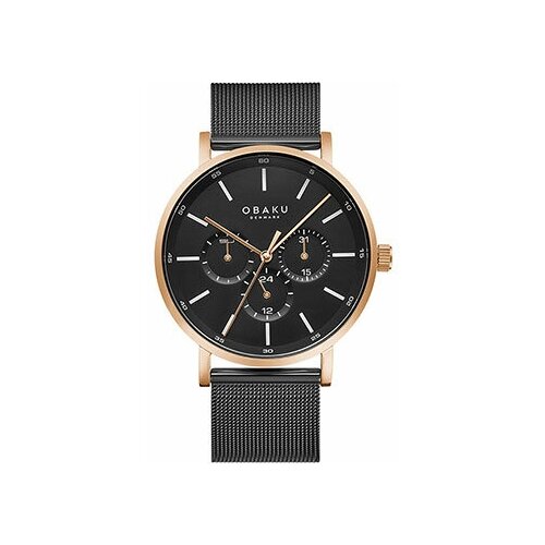 Мужские наручные часы Obaku Ege Night V246GMVBMB с гарантией