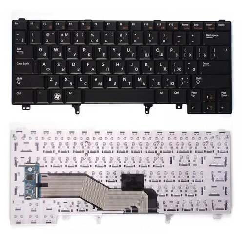 Клавиатура keyboard 9ZN5MBC00R для ноутбука Dell Latitude E5420 E6220 E6320 E6420 E6430 E6620 Series черная без указателя 1238₽