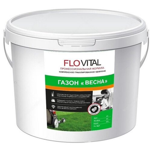 Удобрение для газона FLOVITAL Весна 2.4 кг 4630034950796