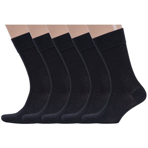 Носки LorenzLine, 5 пар, размер 25 (39-40), черный носки aramis 5 пар размер 39 40 25 черный