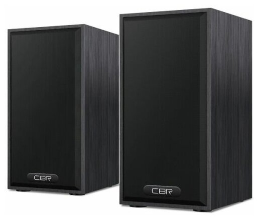 Акустическая система 2.0 CBR CMS 635 black, питание USB, 2х3 Вт (6 Вт RMS), MDF, 3.5 мм линейный стереовход, регул. громк., 1 м