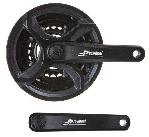 Шатуны PROWHEEL TA-CQ02 152MM; CHAINRINGS 24/34/42T w/PLASTIC BLACK CHAINGUARD