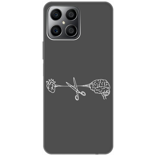 Матовый Soft Touch силиконовый чехол на Honor X8, Хонор Икс 8 с 3D принтом Cut It W черный матовый soft touch силиконовый чехол на honor x8 хонор икс 8 с 3d принтом the nineties w черный