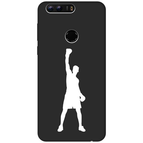 Матовый чехол Boxing W для Honor 8 / Хонор 8 с 3D эффектом черный матовый чехол basketball w для honor 8 pro хонор 8 про с 3d эффектом черный