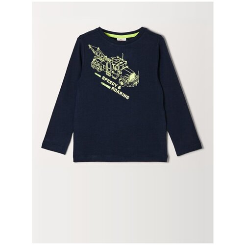 Джемпер для мальчиков, s.Oliver, артикул: 404.10.112.12.130.2107624, цвет: темно-синий (5952), размер: 140