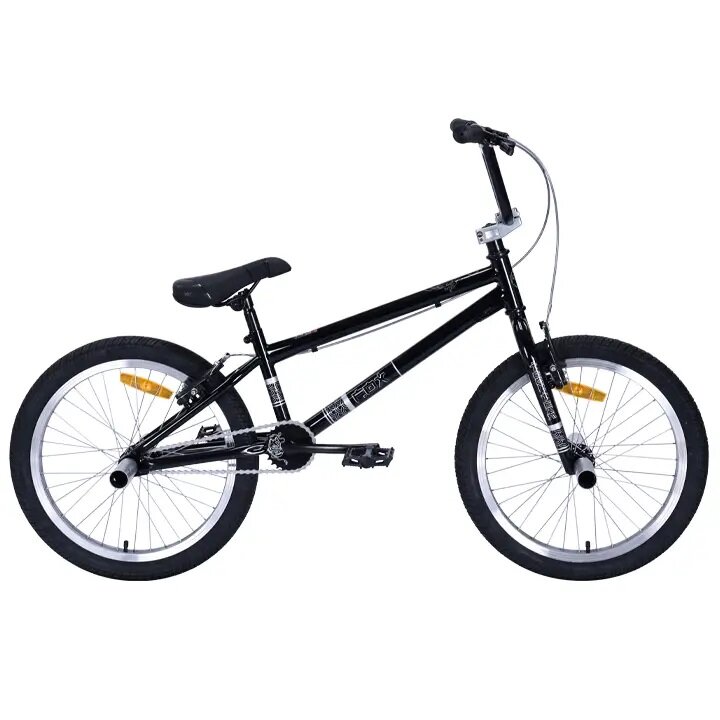 Велосипед BMX Tech Team Fox 20" черно-серебрянный 2024